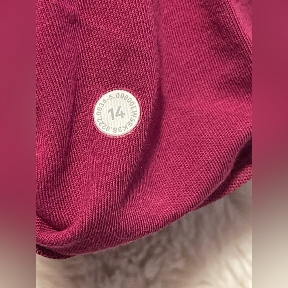 Lululemon Loungeful Straight Leg Pant  Magenta Purple Size :14 - Picture 10 of 11